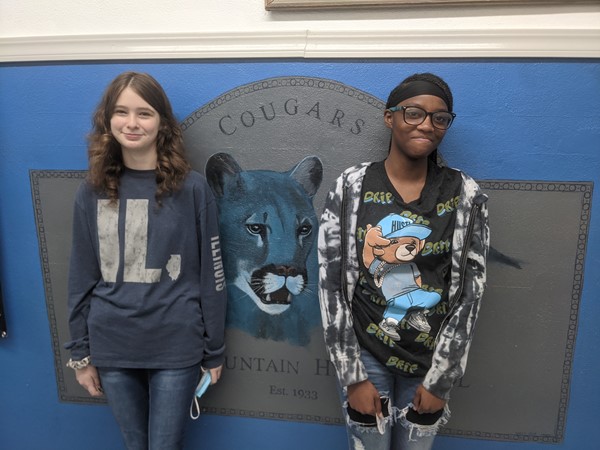 Students of the week for 10/1: 
Cassandra Holmes "Corey" and Ea'laysha Herod